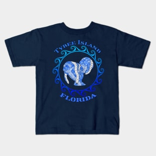 Tybee Island Florida Vacation Tribal Manatees Kids T-Shirt